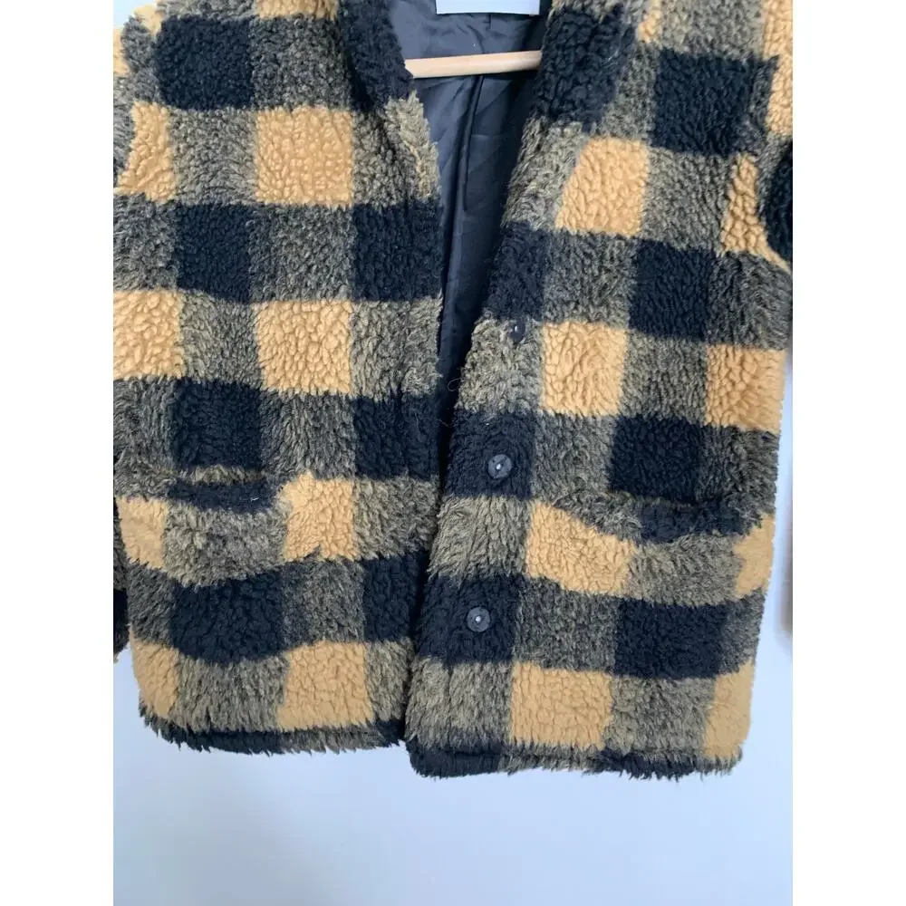 Stand Studio Marina Mini Plaid Jacket Black Nougat Kids 6YR